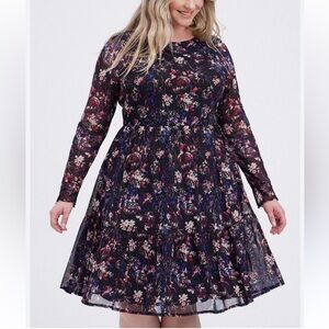 Torrid 2 ruffle mesh mini dress